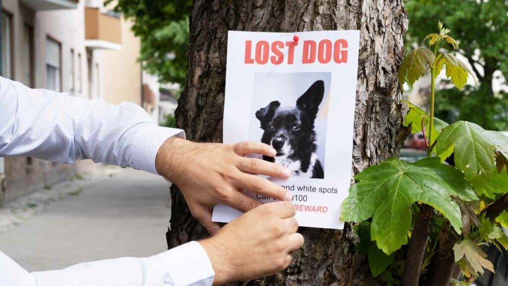 lost dog sign